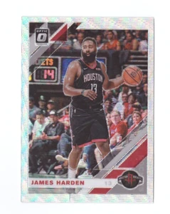 2019/20 Optic James Harden Silver Wave Holo Prizm Fanatics Set Rockets - Imagen 1 de 1