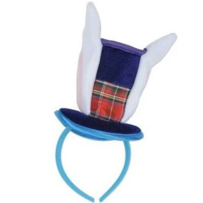 Alice In Wonderland Bunny Top Hat & Ears Headband Fabric Alice In Wonderland - Image 1 of 2
