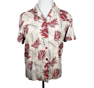 Sag Harbor Blouse Top Womens Short Sleeve Button Front Floral Size 18 - Picture 1 of 11