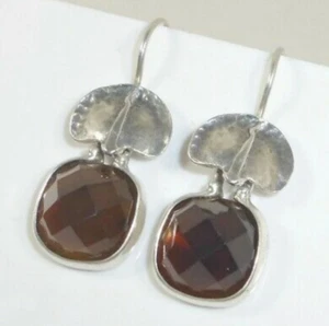 SILPADA 925 Sterling Silber facettierte Rauchquarz Ohrringe W1272 Selten Rarität - Bild 1 von 13