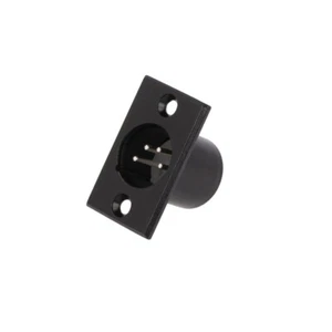 FC6126 Buchse XLR männlich PIN: 4 für Frontplatten,schraubbar Löten CLIFF - Picture 1 of 1