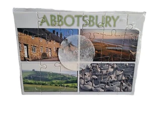 ABBOTSBURY Jigsaw Puzzle Postcard - Views of ABBOTSBURY, Dorset. - Picture 1 of 1