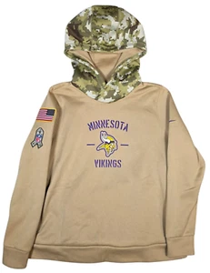 Nike Dri-Fit Minnesota Vikings NFL On Field Apparel Salute to Service Hoodie 2XL - Picture 1 of 10