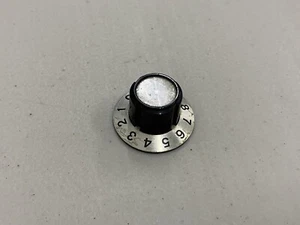 Vintage Gibson Guitar Bass Amp 1970s USA Original Chrome Knob Black Silver - Picture 1 of 6