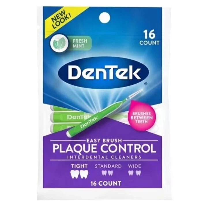 DenTek Easy Brush Cleaners Extra Tight 16count 1pack