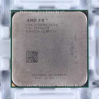 AMD FX-6100 CPU  Core 3.3 GHz FD6100WMW6KGU Socket AM3+ Processor 100% work - Image 1 of 4