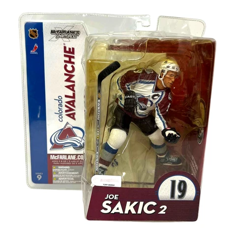 McFarlane NHL Joe Sakic Colorado Avalanche White Jersey Series 9 Figure Cover