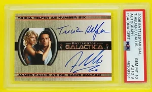 2006 Battlestar Galactica Season 1 Autograph Helfer & Callis PSA 10 Gem Mint - Picture 1 of 3