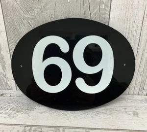 House Number ' 69 ' Sign / Wall Plaque - Picture 1 of 3
