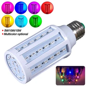 E27 LED Bulb 5W-15W, 7 Colors - No Flicker, for Room Live Stream & Photography - Picture 1 of 19