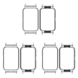 18mm Metal Watch Frame Bumper Housing Fit For Samsung Galaxy Fit3 (Silver) - Zdjęcie 1 z 5