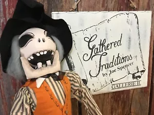 Joe Spencer Halloween Magdalena Hexe Skelett Puppe Regal Sitter 35" NEU - Bild 1 von 10