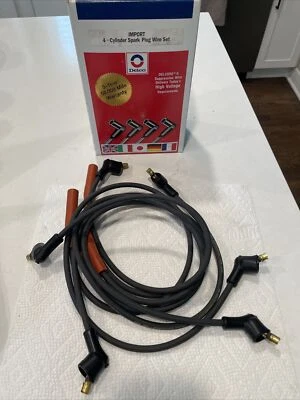 NOS Delco 4 Cyl Spark Plug Wire Set 1984-85 Chrysler 81-85 Dodge Plymouth 2.6L - Изображение 1 из 4