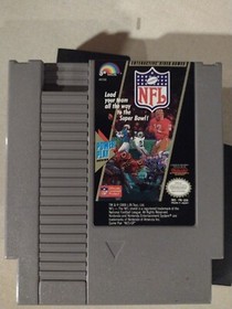 Nintendo NES NFL. Cartridge only. Tested-Working. W/Generic Slipcase