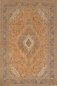 Alfombra tradicional floral de lana anudada a mano alfombra de salón 7x11 - Imagen 1 de 19