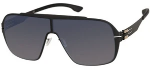 IC! Berlin Nash Black Shield Sunglasses - M1668002002T02311DO - Made in Germany - Picture 1 of 3