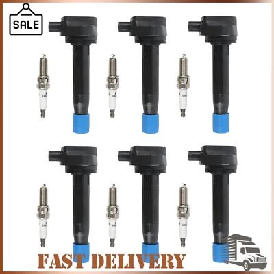 6 个点火线圈 + 6 个铱火塞适用于 2009 - 15 本田 Pilot V6 3.5L UF624 — 第 1/4 张图片