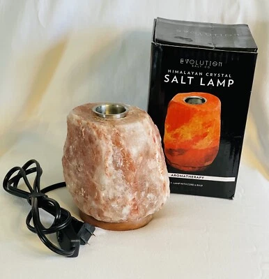 Evolution Himalayan Crystal Salt Lamp , Aromatherapy Essential Oil Diffuser, NIB - Image 1 of 4