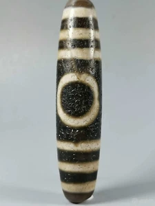 Tibetan Nepalese Himalayan Ancient Old Dzi 1 Eye Talisman Beads Amulet 一眼靠山天珠 - Picture 1 of 9