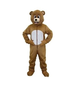 Brown Teddy Bear Costume Adult Animal Mascot Birthday Halloween Carnival Party - Picture 1 of 2