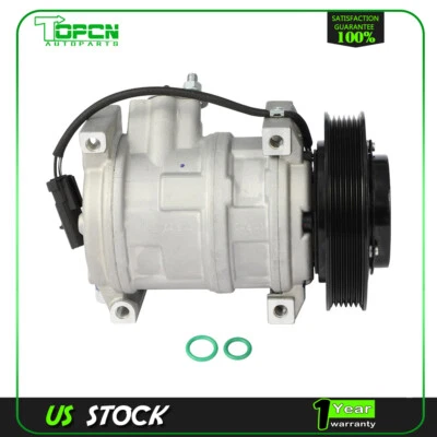 AC A/C Compressor For Dodge Caravan 2.4L 2006 2007 Chrysler Voyager 2001-2003 - Image 1 of 4