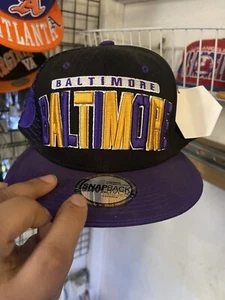 Baltimore Baseball Cap Hat Blue SnapBack Purple And Black Beautiful - Picture 1 of 2