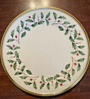 LENOX Dimension Collection Holly Berry Holiday 6.25 inch Bread Plate - many avai