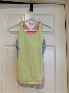Ivivva By LuluLemon Girls  Workout  Bra Tank Top Size 10 Euc - Picture 1 of 7