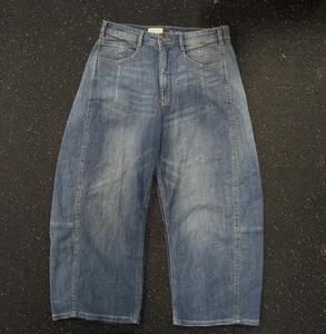 Pilcro Anthropologie The Kenna Mid-Rise Heritage Barrel Wide Leg Ankle Jeans 30 - Picture 1 of 10