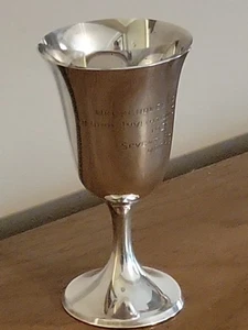 Stieff Sterling Silber Wasserkelch, 6,5" 0801W Vintage Golf Trophäe 1956  - Bild 1 von 5