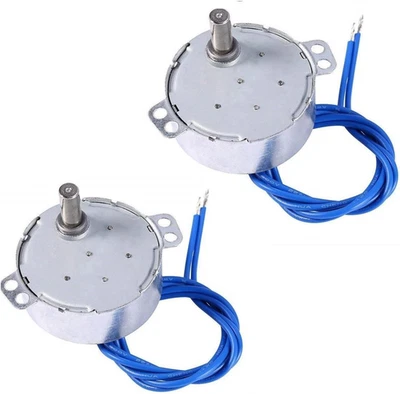 2PCS Synchronous Synchron Motor 50/60Hz AC 100~127V 4W 2.5-3RPM/MIN CCW/CW for H - Image 1 of 4
