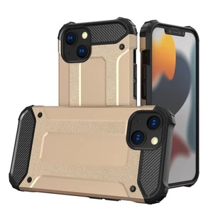 Hurtel Hybrid Armor Etui Złote na iPhone 13 Mini, Wytrzymałe - Zdjęcie 1 z 8