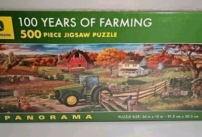 100 Years Of Farming John Deere 500 Piece Jigsaw Puzzle Sealed - Image 1 of 4