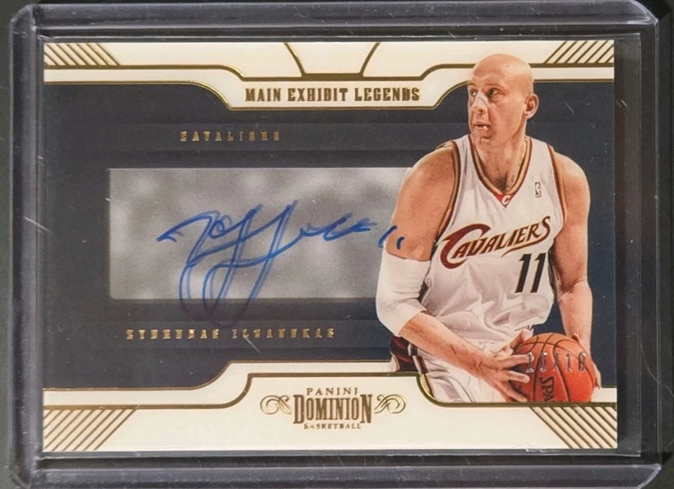 2018-19 Panini Dominion Main Exhibit Legends #ML-ZIG Zydrunas Ilgauskas/10 Foto 1 de 3