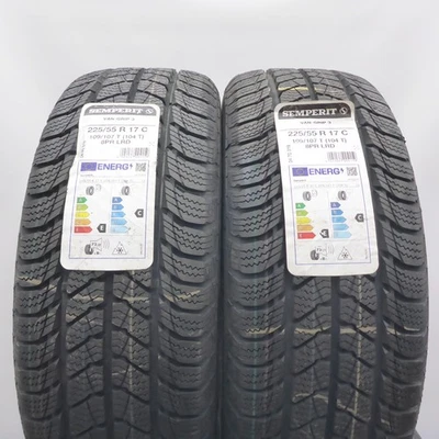 225 55 17C 2x SEMPERIT 225/55 R17C 109/107T Van-Grip 3 Winterreifen 2022 VOLL - Bild 1 von 4