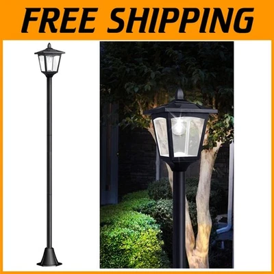 Poste de lámpara solar de fácil instalación - resistente a la intemperie Foto 1 de 4