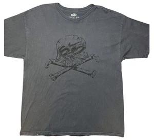Vintage Nike 6.0 Shirt Mens XL Black Skull Crossbones Graphic Tee BMX Skate Y2K - Picture 1 of 7