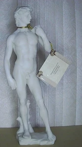 Veronese Design Nude King David Marble Like Statue 2004 12" - Bild 1 von 5