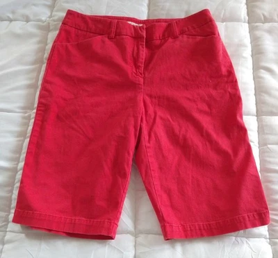 Pantalones Cortos de Verano Jones New York Mujer Deportivos Talla 8 Bermudas Rojo Preppy  Foto 1 de 4