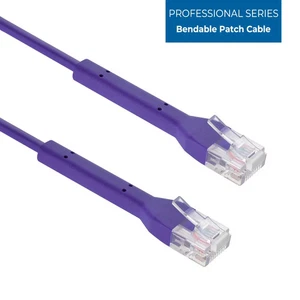 SF-Kabel 1,5 Fuß Cat6A UTP biegsam Slim Ethernet Netzwerkkabel 28 AWG - lila - Bild 1 von 6