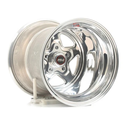 Weld Racing Wheel Prostar Aluminum Polished 15"x15" 5x4.75" BC 4.5" Backspace EA Foto 1 de 4