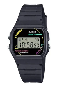 Japan NEW Casio PAC-MAN Collaboration F-91WPC-1AJR Men's Watch Black - Picture 1 of 4
