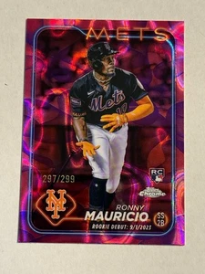 Ronny Mauricio /299 Magenta Lava Lamp Refractor RC 2024 Topps Chrome Update - Bild 1 von 2