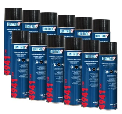 DINITROL 4941 UNDERBODY CHASSIS RUST PROOFING WAX 500ml AEROSOL 12x