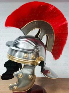 Elmetto medievale cavaliere armatura soldato imperiale elmetto centurione romano Halloween - Foto 1 di 9