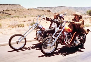 Easy Rider Dennis Hopper and Peter Fonda Harley Davidson Print 13x19 Photo 52 - Picture 1 of 2