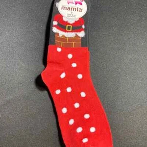 Mamia Christmas Santa Socks for Women Size 9-11 - Picture 1 of 3