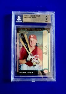 ADAM DUNN 1999 BOWMAN CHROME #389 ROOKIE CARD BGS 9 MINT  "462 HR's=Future HOF"