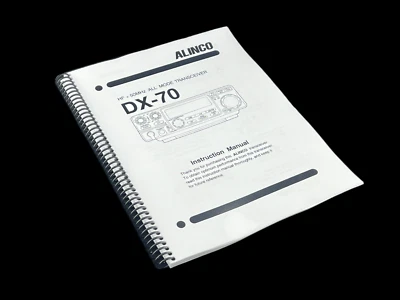 Alinco DX-70 Transceiver Instruction Manual 103 Pages Operating Guide Coil Bound - Image 1 of 4