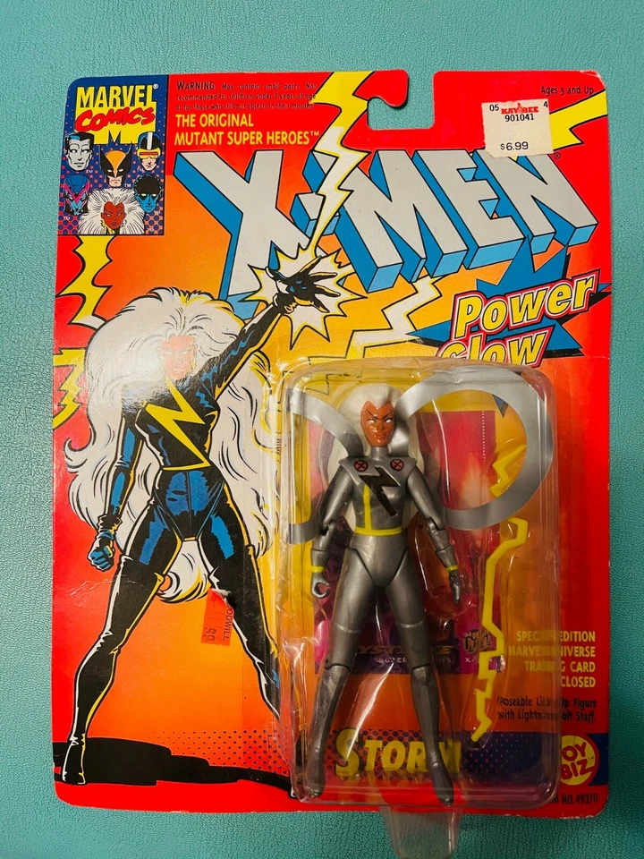 X-Men Storm 1993 Action Figure Vintage Power Glow Marvel Comics Toy Biz
